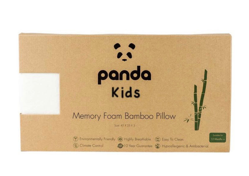 Panda Toddler Memory Foam Bamboo Pillow 12+ Months