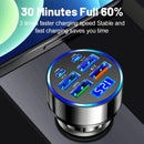 6 in 1 Fast Charging Car Charger Adapter