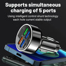 6 in 1 Fast Charging Car Charger Adapter