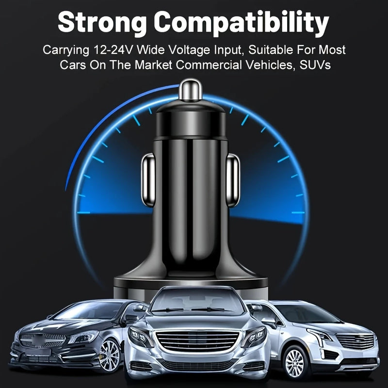 6 in 1 Fast Charging Car Charger Adapter