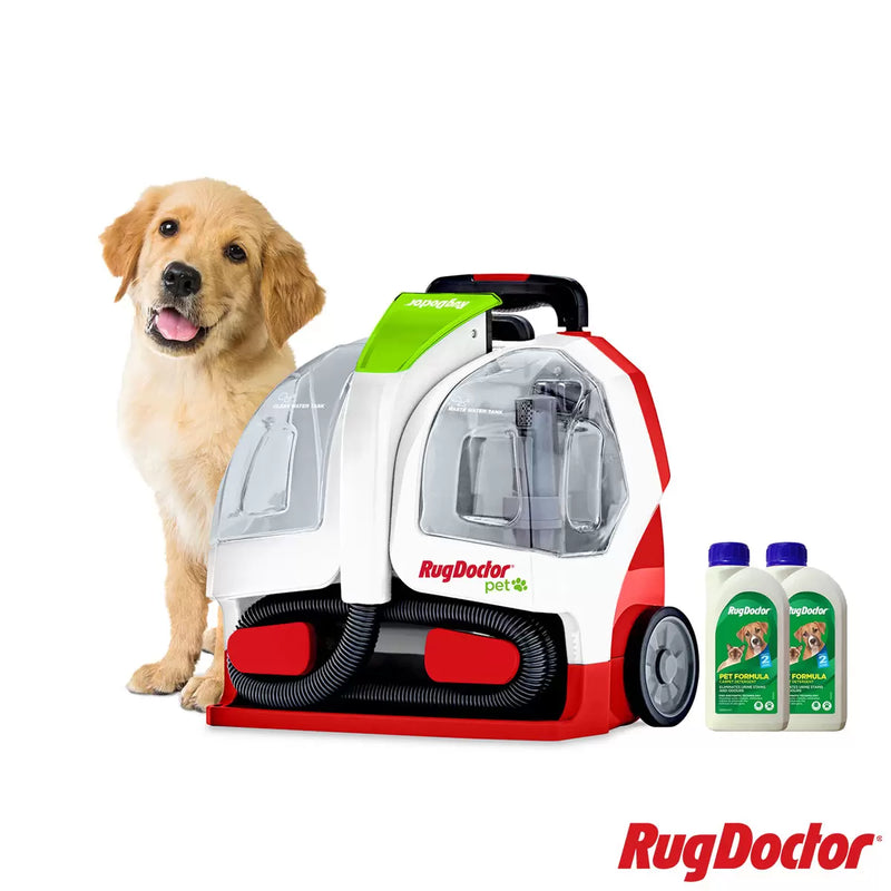 Rug Doctor Pet Portable Spot Cleaner with 2 x 500ml Pet Formula Cleaner