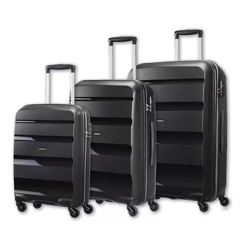 American Tourister Bon Air 3 Piece Hardside Suitcase Black