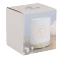MANDALA CUT OUT OIL BURNER-WHITE-CERAMIC