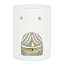 WHITE ANGEL CUT OUT OIL BURNER-CERAMIC- OIL OR WAX