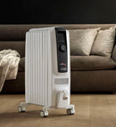 De'Longhi Dragon 4 Oil Filled 2.5kW Radiator in White-TRDX41025E