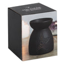 PENTAGRAM CUT OUT OIL BURNER-BLACK-CERAMIC
